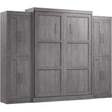 Bestar Murphy Bed with 2 Side Wardrobes