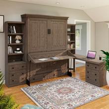 Murphy Wall Bed with Desk and Bookcases