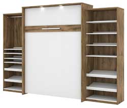 Bestar Cielo Wall Bed Kit with Closet