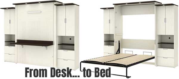 How to Convert a Murphy Wall Bed into a Floating Desk