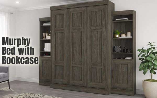 Space-Saving Murphy Bed Bookcase Storage Unit
