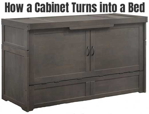 Murphy Cube Bed Turns a Cabinet into a Queen Size Bed